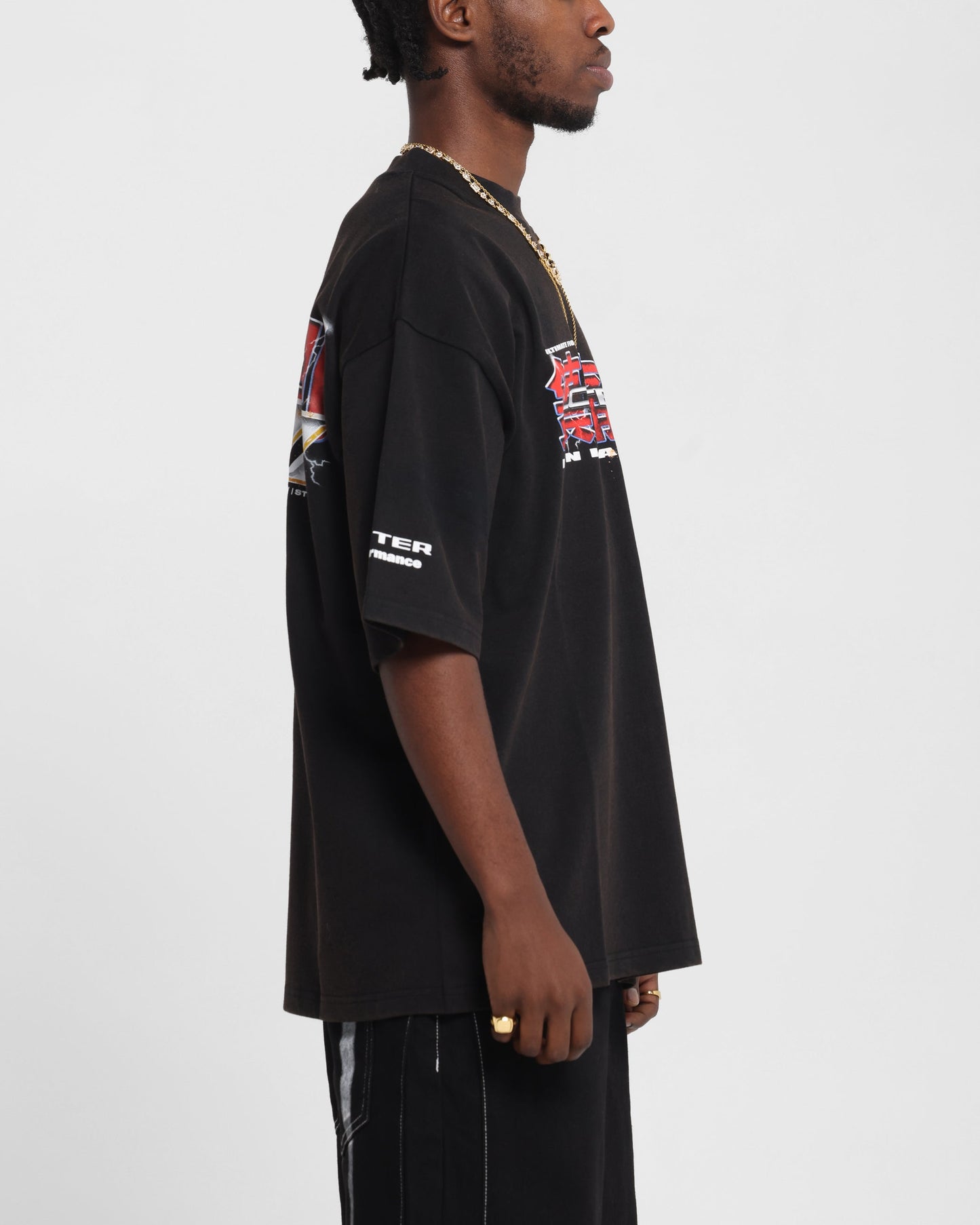 Loiter Fighter Vintage T-Shirt Vintage Black