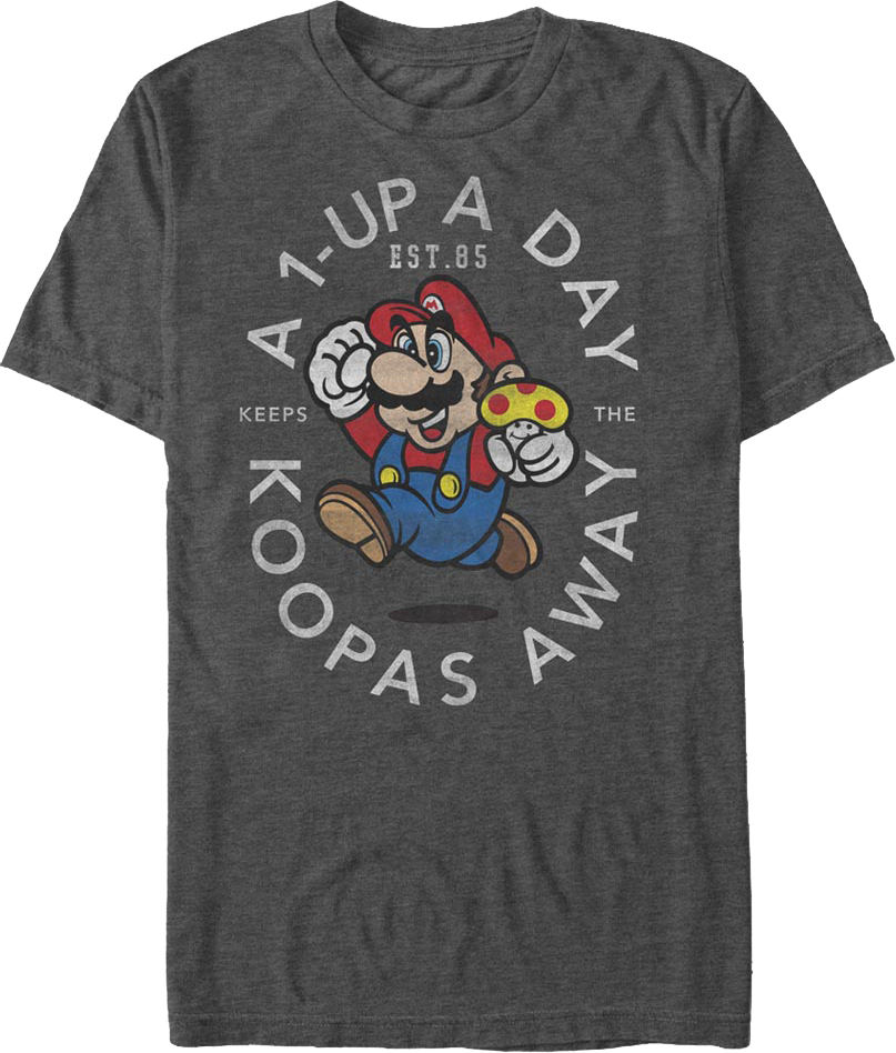 1-Up A Day Super Mario Bros. T-Shirt