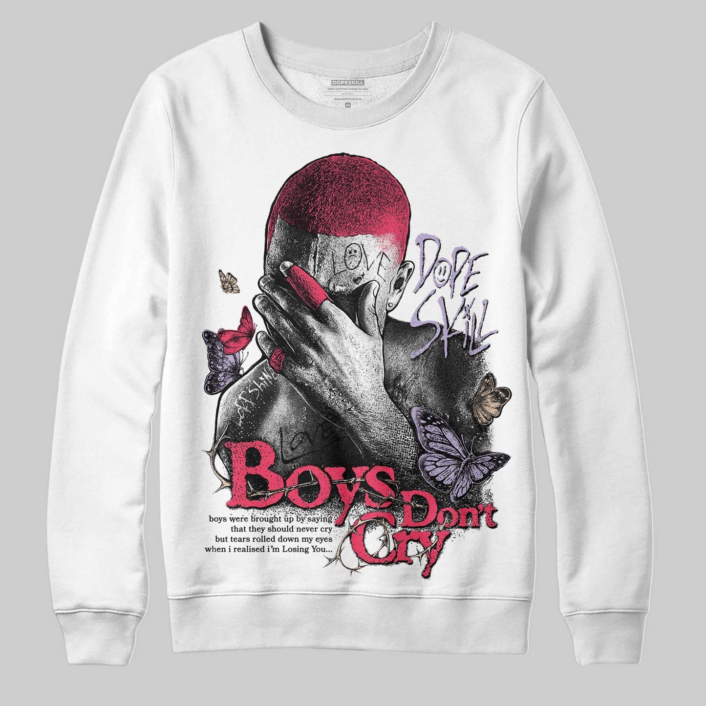 Peanut Butter Jelly 5s DopeSkill Sweatshirt Boys Don't Cry Graphic