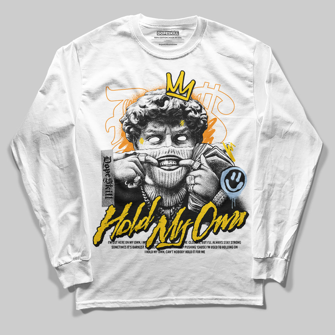 Yellow Ochre 6s DopeSkill Long Sleeve T-Shirt In My Way Graphic