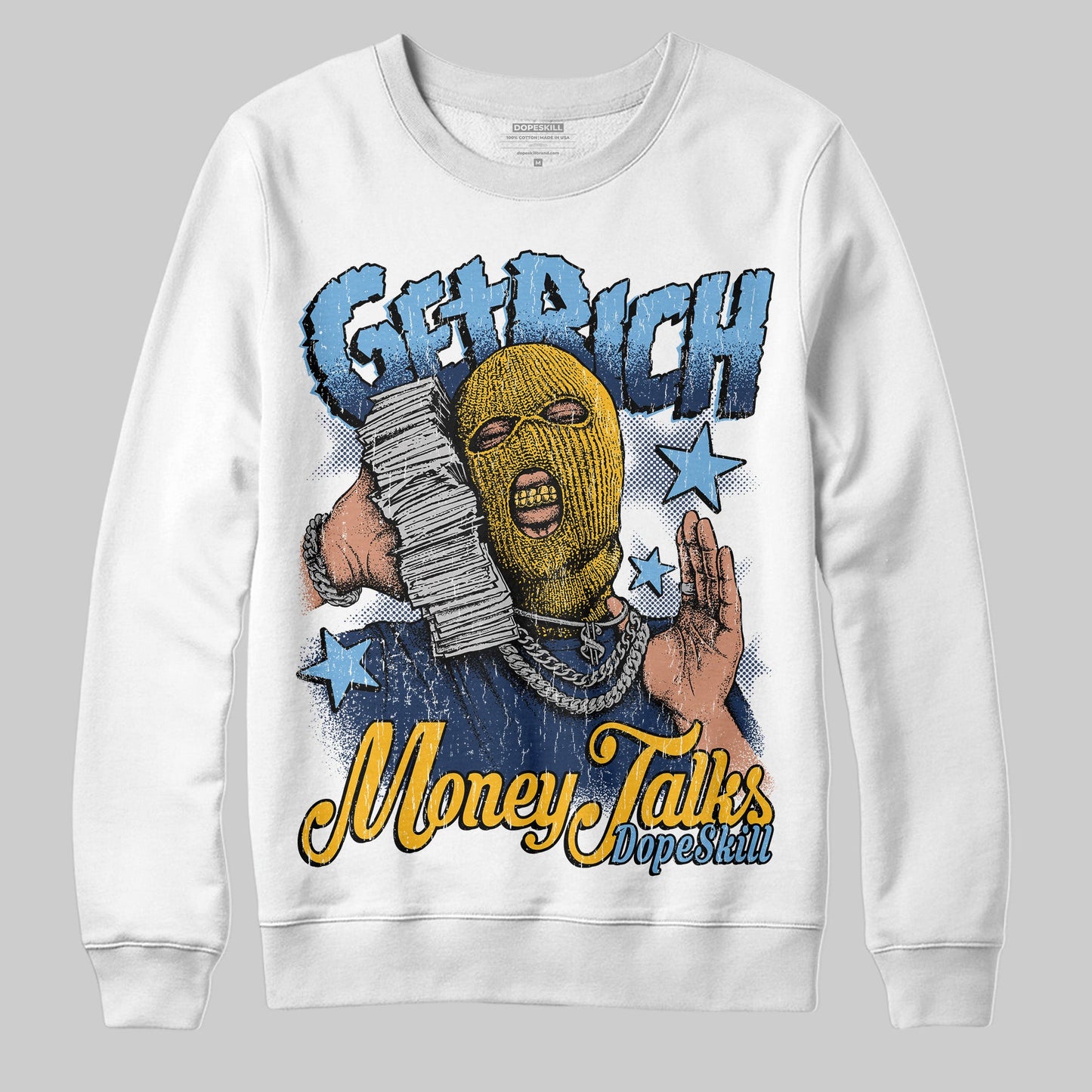 Retro Dunk From Above 4s DopeSkill Sweatshirt Get Rich Graphic