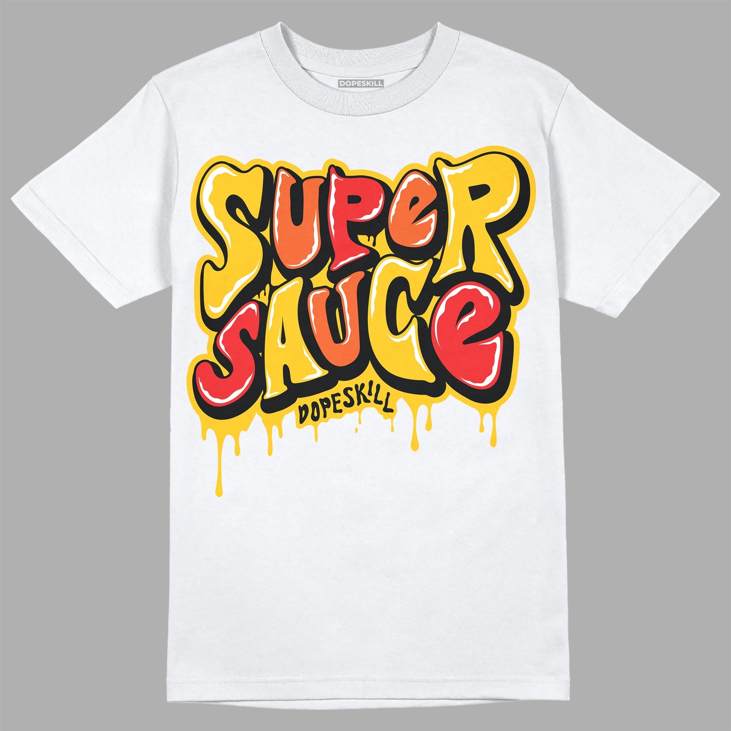 Yellow Collection DopeSkill T-Shirt Super Sauce Graphic