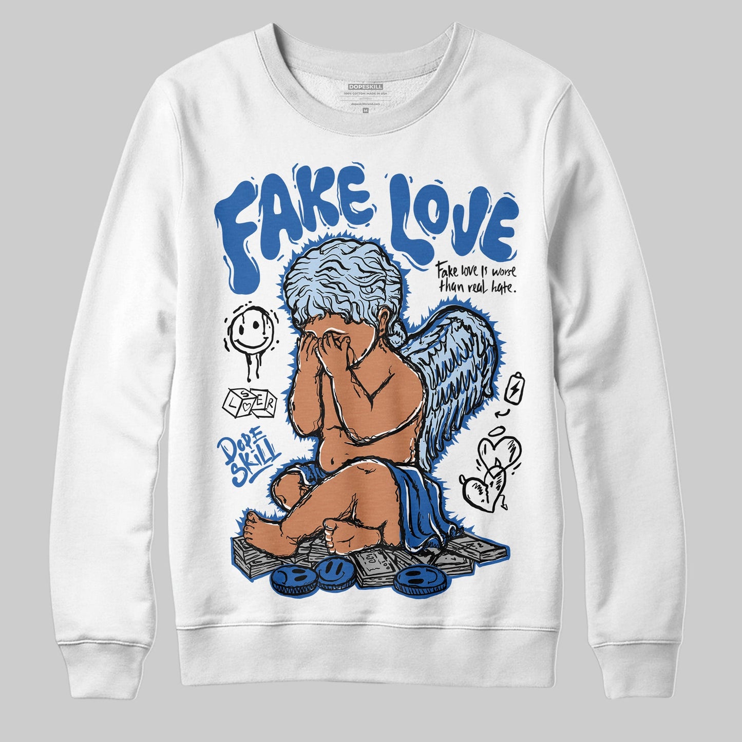 Space Jam 11s DopeSkill Sweatshirt False Love Graphic