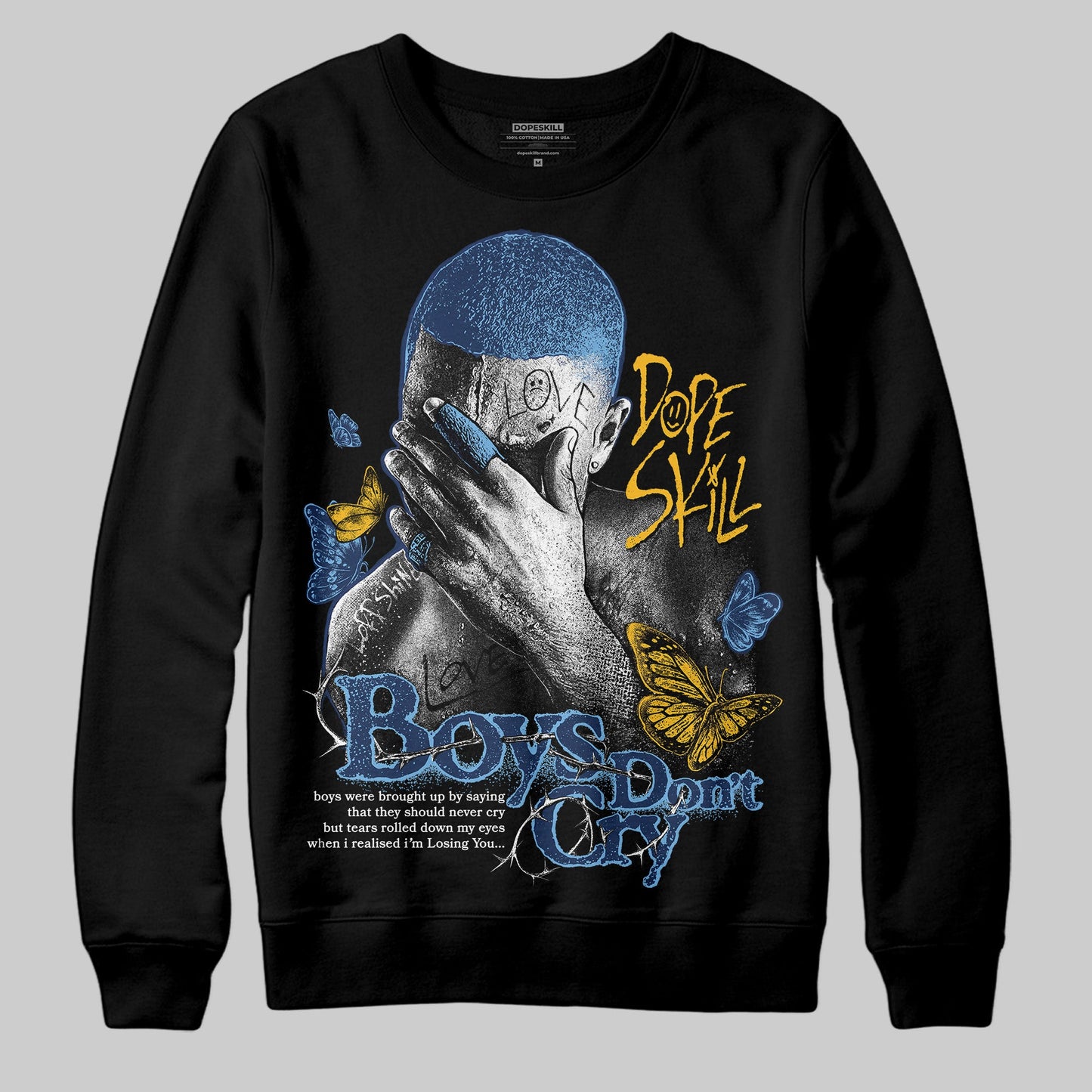 Retro Dunk From Above 4s DopeSkill Sweatshirt Boys Don't Cry Graphic