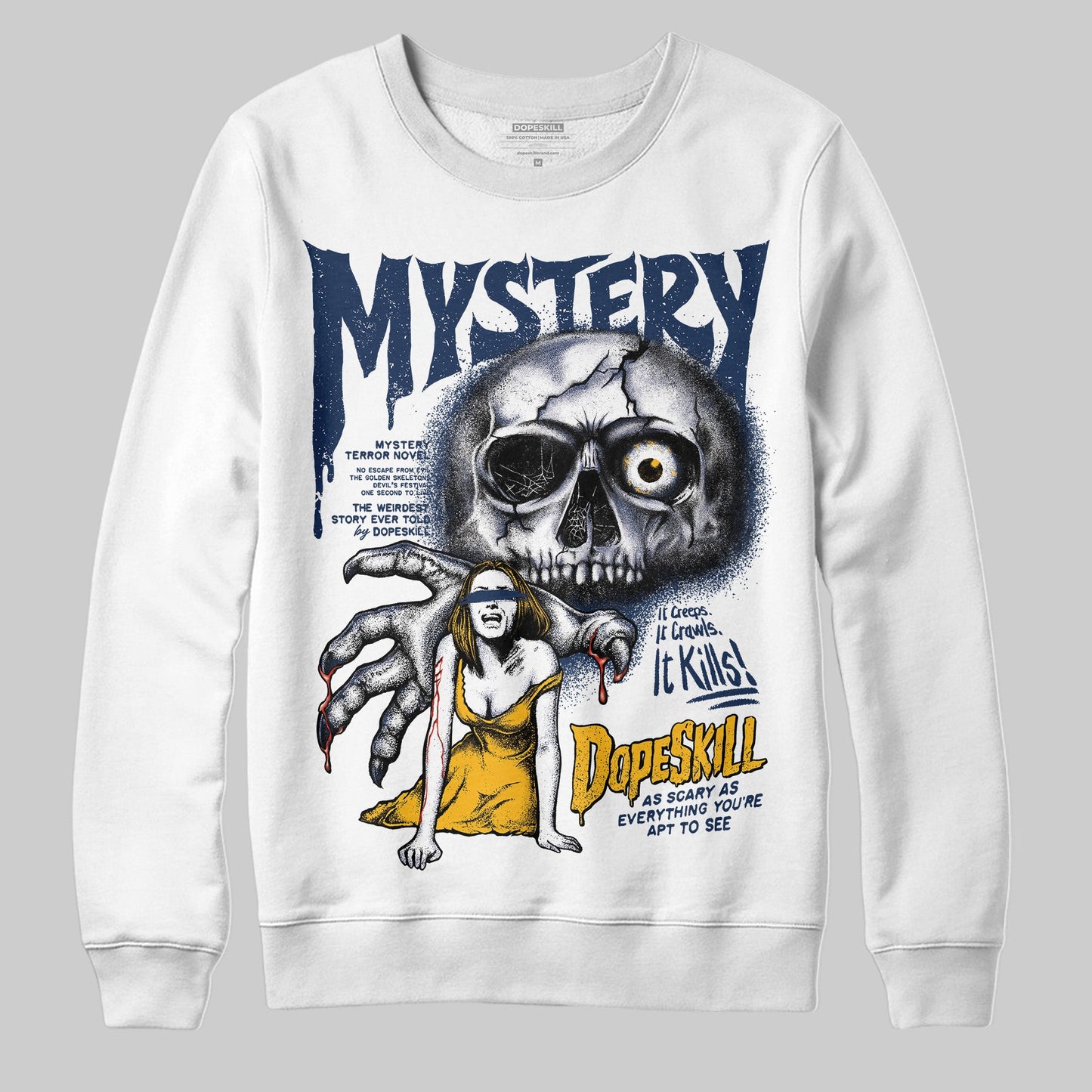Retro Dunk From Above 4s DopeSkill Sweatshirt Mystery Ghostly Grasp Graphic