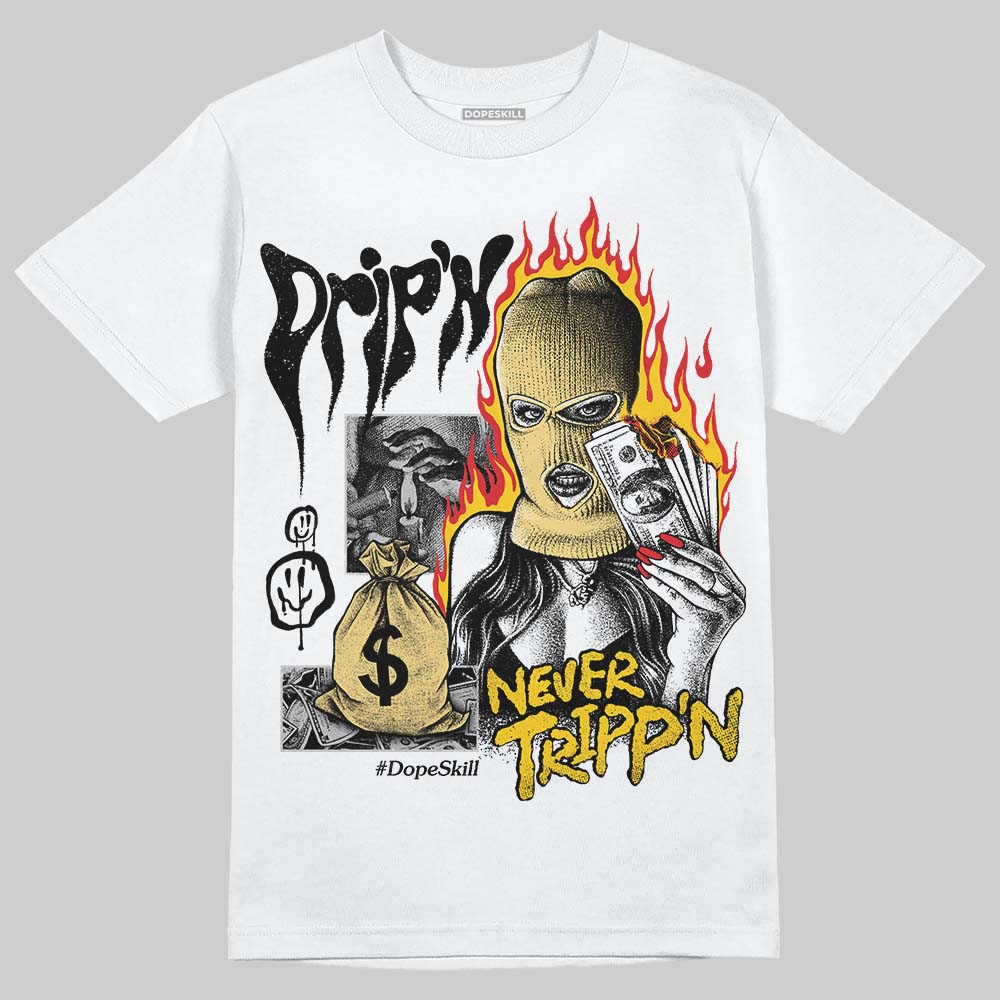 Quai 54 x Tour Yellow Black 1s DopeSkill T-Shirt Drip'n Never Tripp'n Graphic