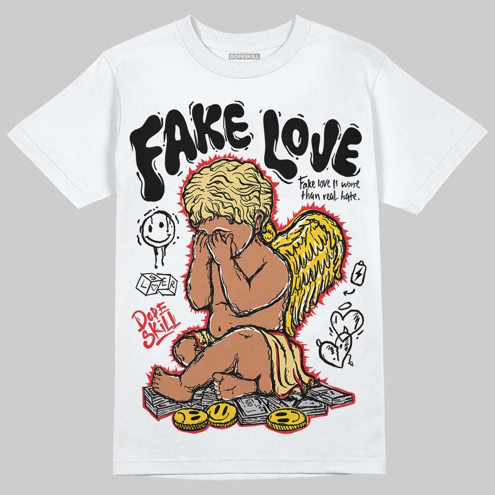 Quai 54 x Tour Yellow Black 1s DopeSkill T-Shirt False Love Graphic