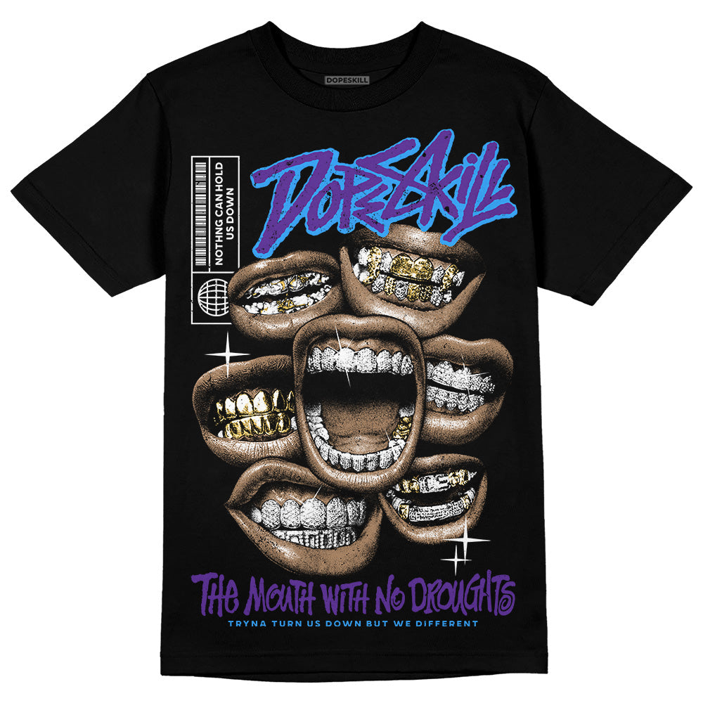 PURPLE Collection DopeSkill T-Shirt The Mouth With No Droughts Graphic