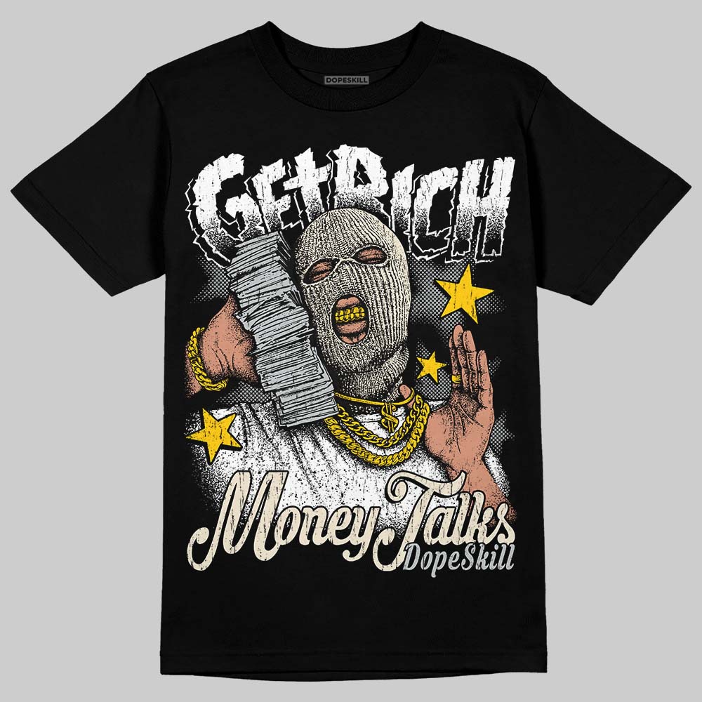 Reverse Metallic 5s DopeSkill T-Shirt Get Rich Graphic