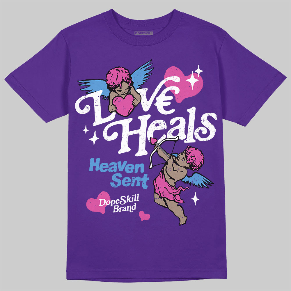 PURPLE Collection DopeSkill T-Shirt New Love Heals Graphic
