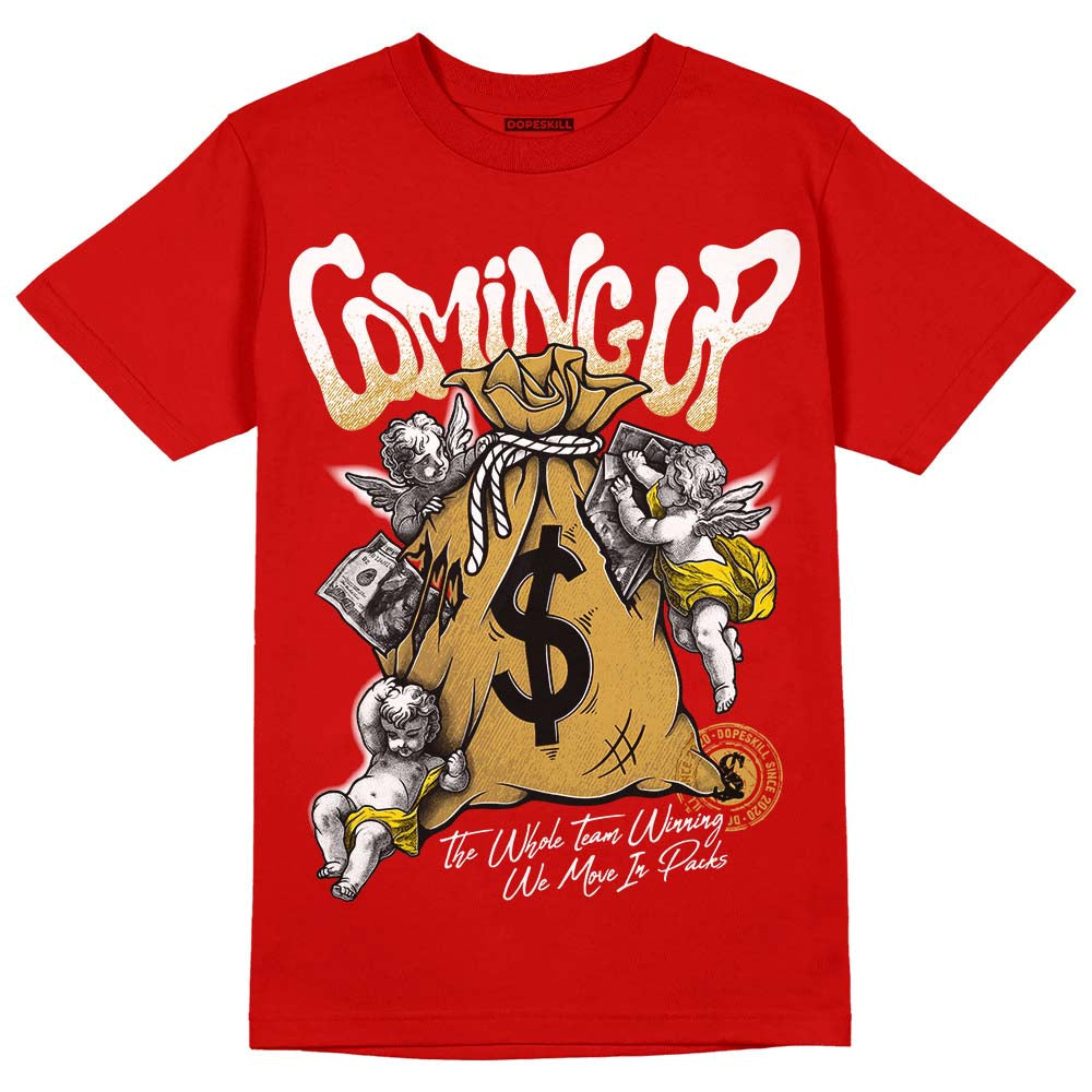 Red Collection DopeSkill Red T-shirt Money Bag Coming Up Graphic