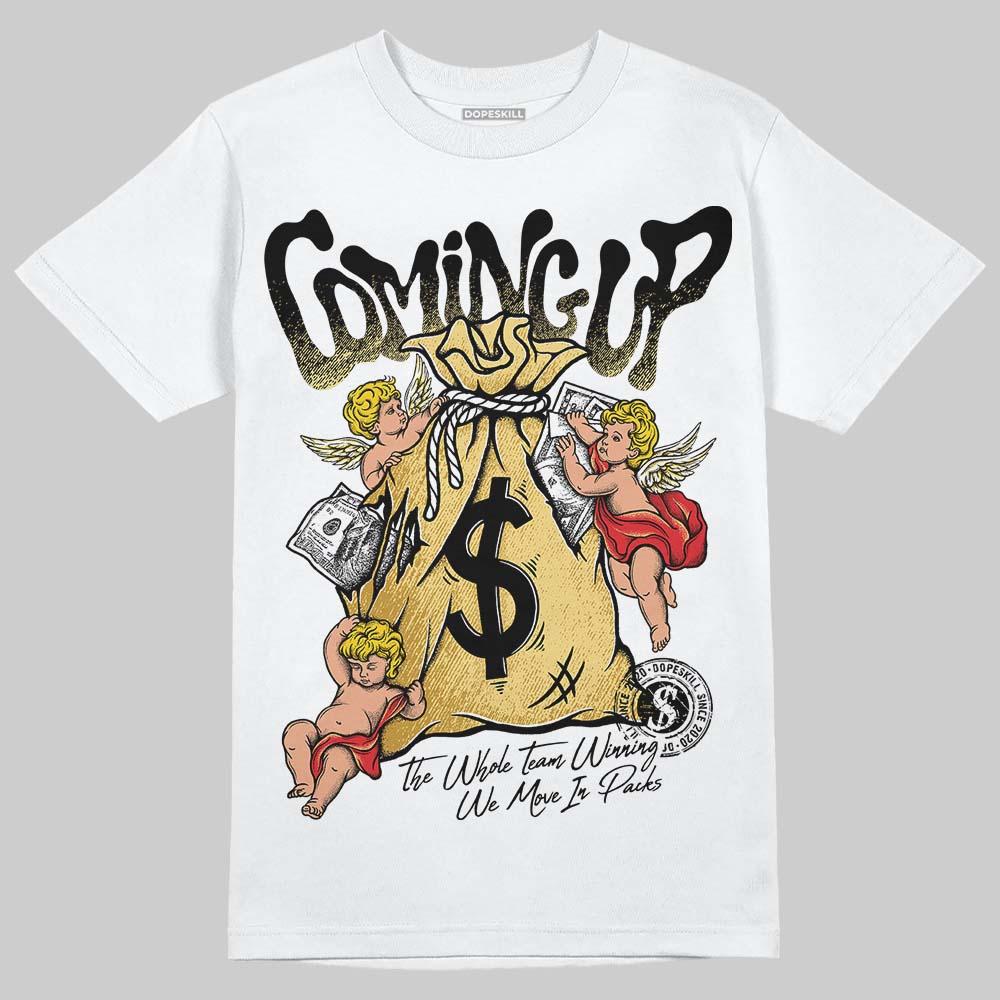 Quai 54 x Tour Yellow Black 1s DopeSkill T-Shirt Money Bag Coming Up Graphic