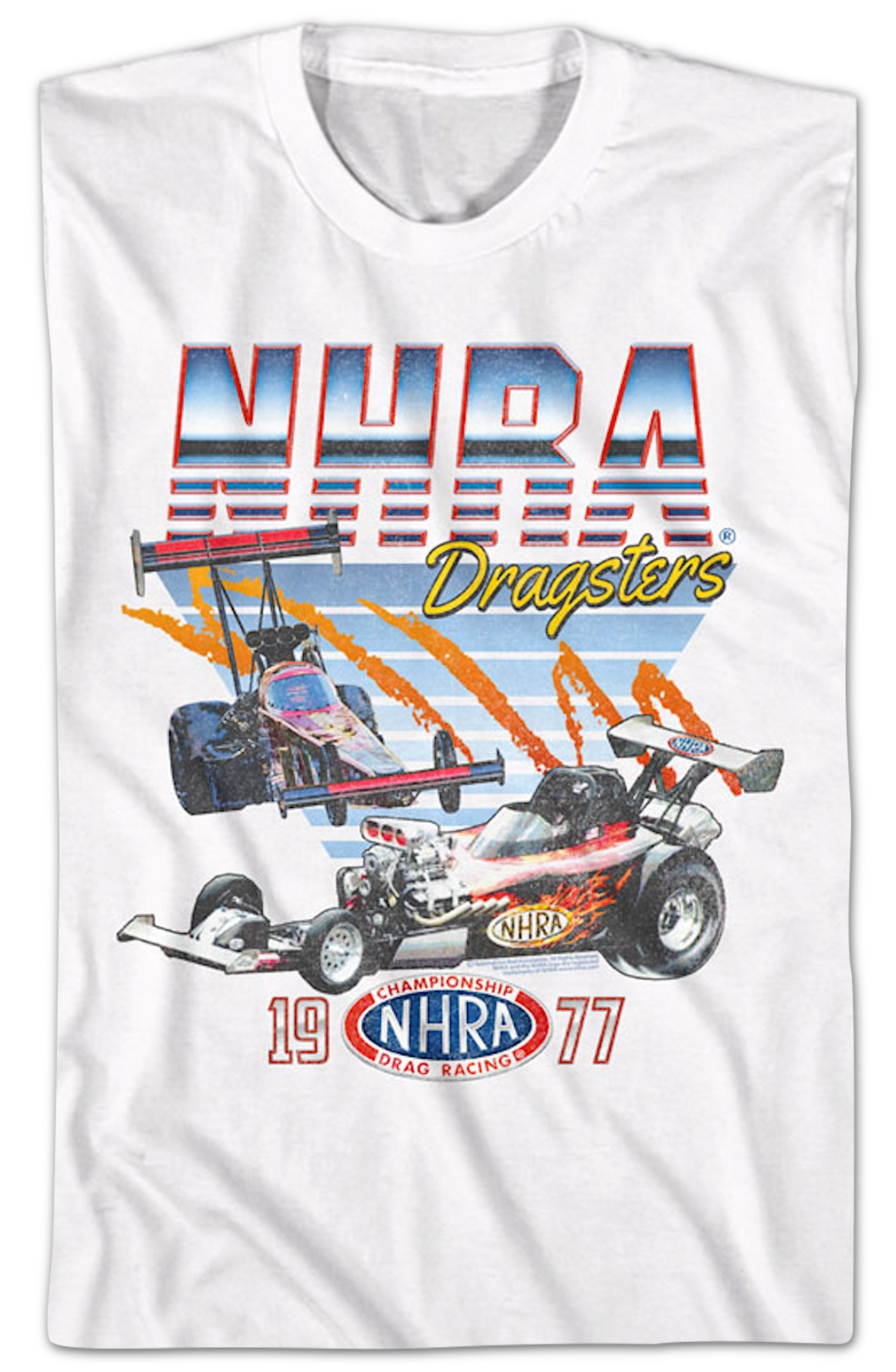 1977 Dragsters National Hot Rod Association T-Shirt