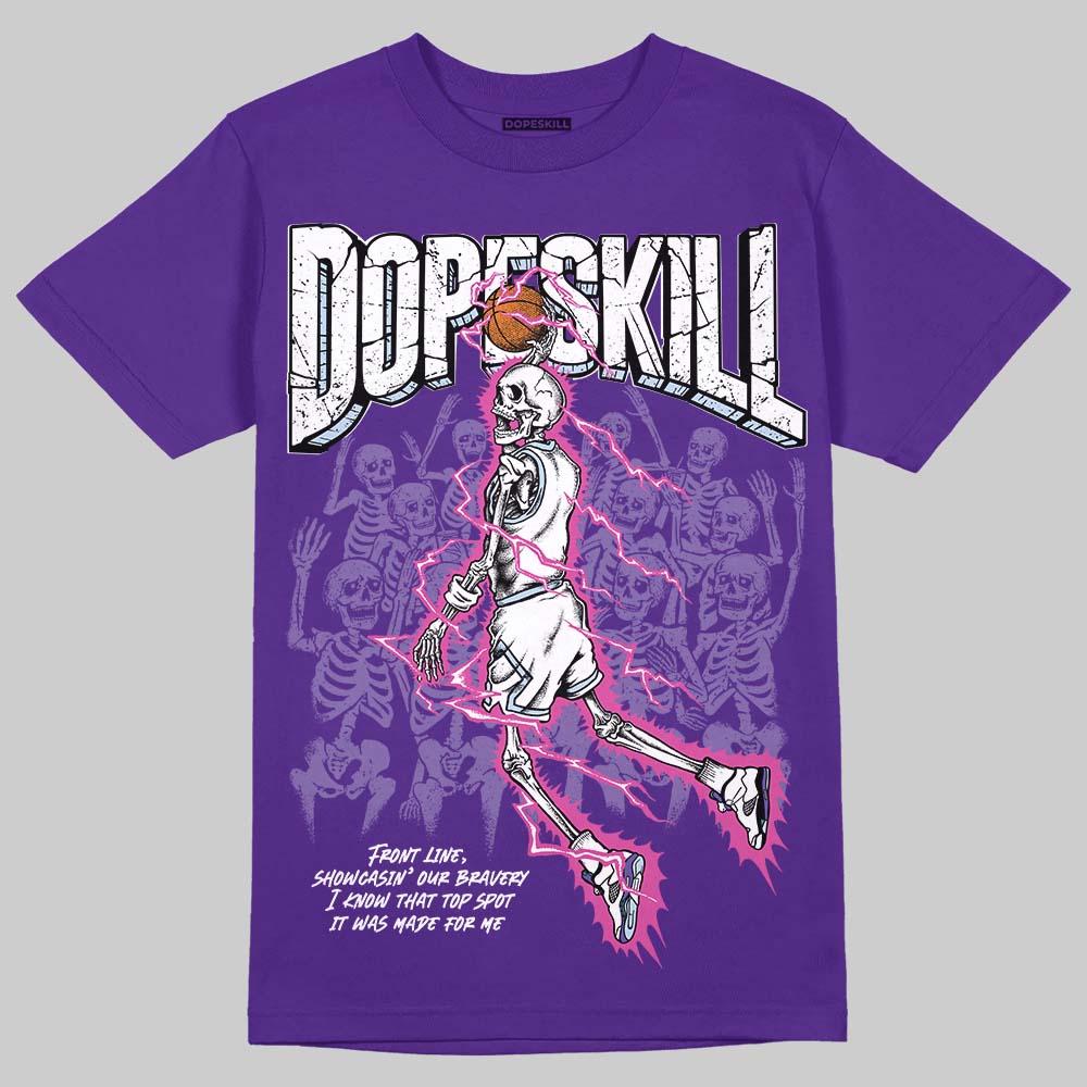 Grape 5s DopeSkill T-Shirt Thunder Dunk Graphic