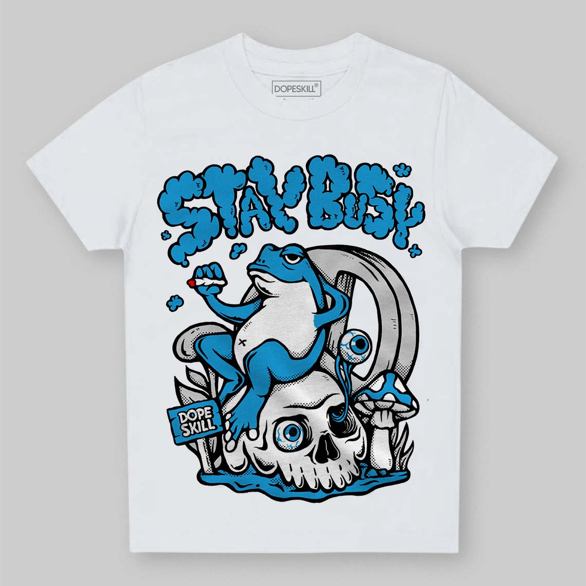 Military Blue 4s DopeSkill Toddler Kids T-shirt Stay Busy Graphic