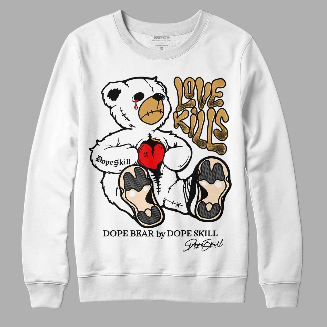 Gratitude 11s DopeSkill Sweatshirt Love Kills Graphic
