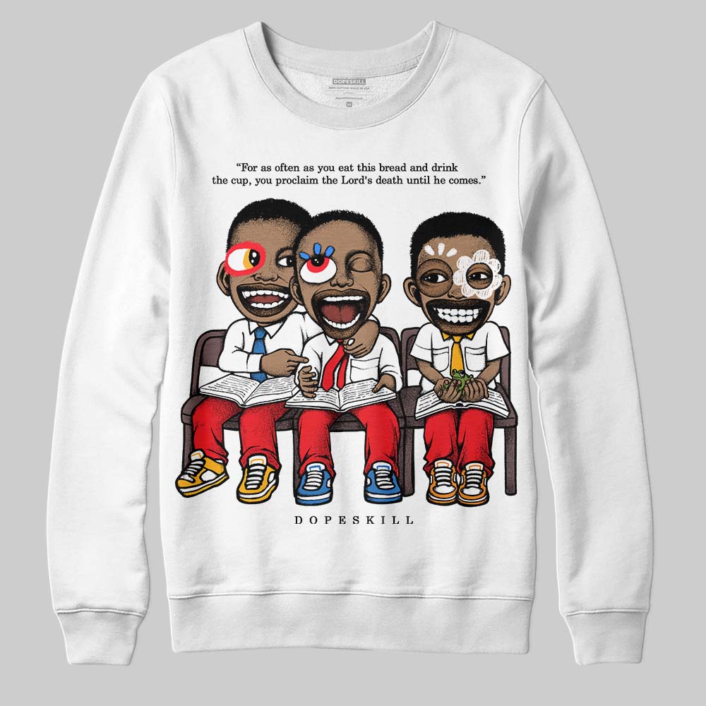 Red Collection DopeSkill Sweatshirt First Sunday Graphic