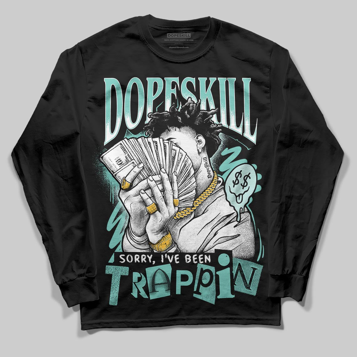 Igloo 11s DopeSkill Long Sleeve T-Shirt Sorry I've Been Trappin Graphic