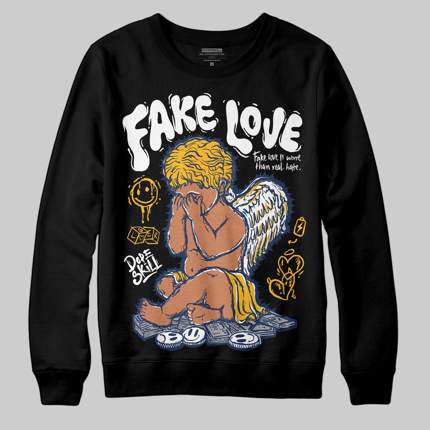Retro Dunk From Above 4s DopeSkill Sweatshirt False Love Graphic