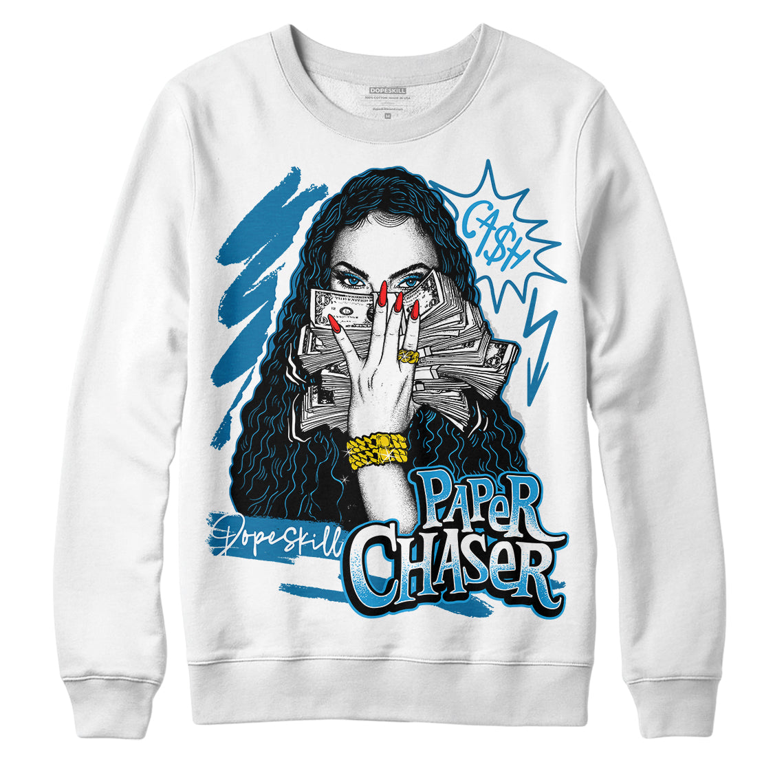 Military Blue 4s DopeSkill Sweatshirt NPC Graphic