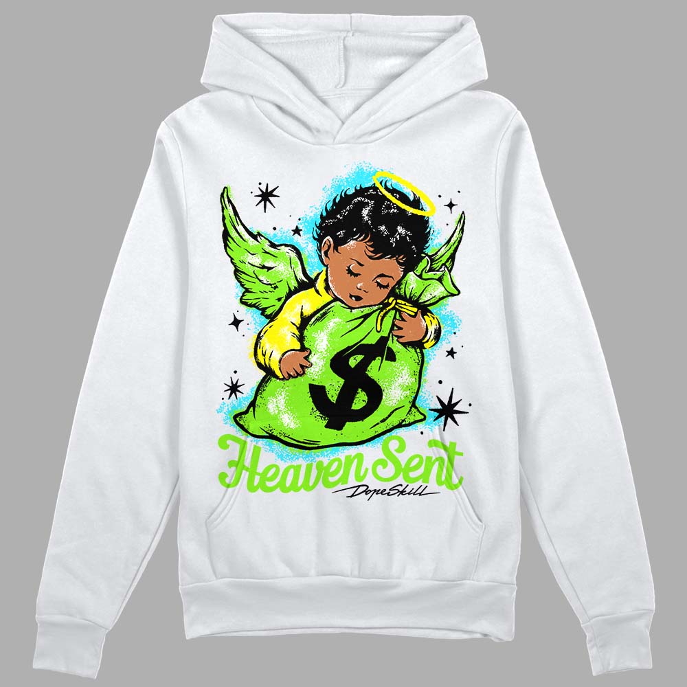 Neon Green Collection DopeSkill Hoodie Sweatshirt Heaven Sent Graphic
