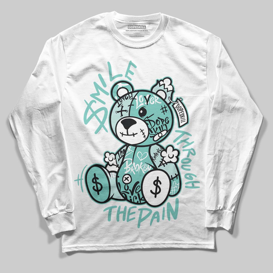 Igloo 11s DopeSkill Long Sleeve T-Shirt Smile Through The Pain Graphic