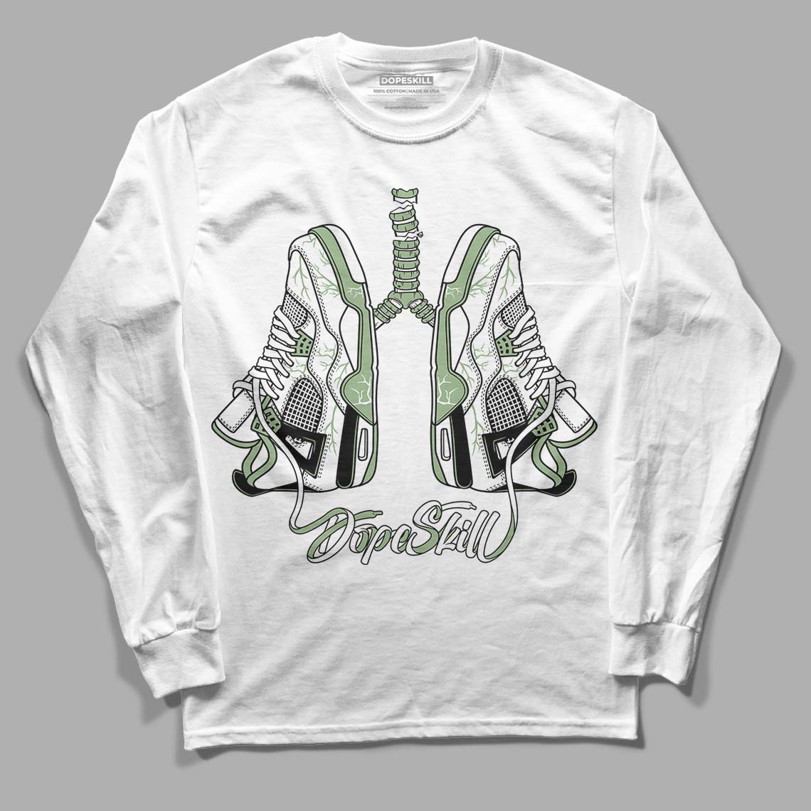 Seafoam 4s DopeSkill Long Sleeve T-Shirt Breathe Graphic