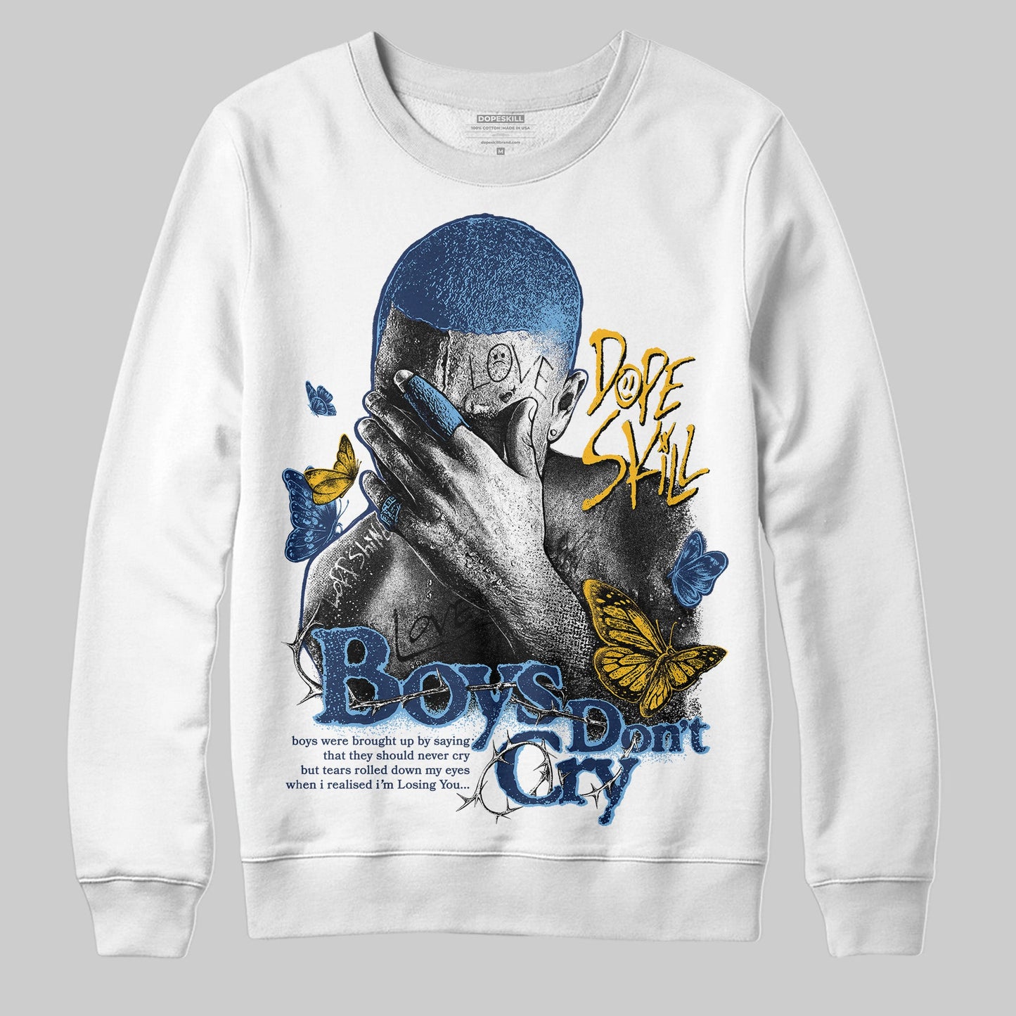 Retro Dunk From Above 4s DopeSkill Sweatshirt Boys Don't Cry Graphic