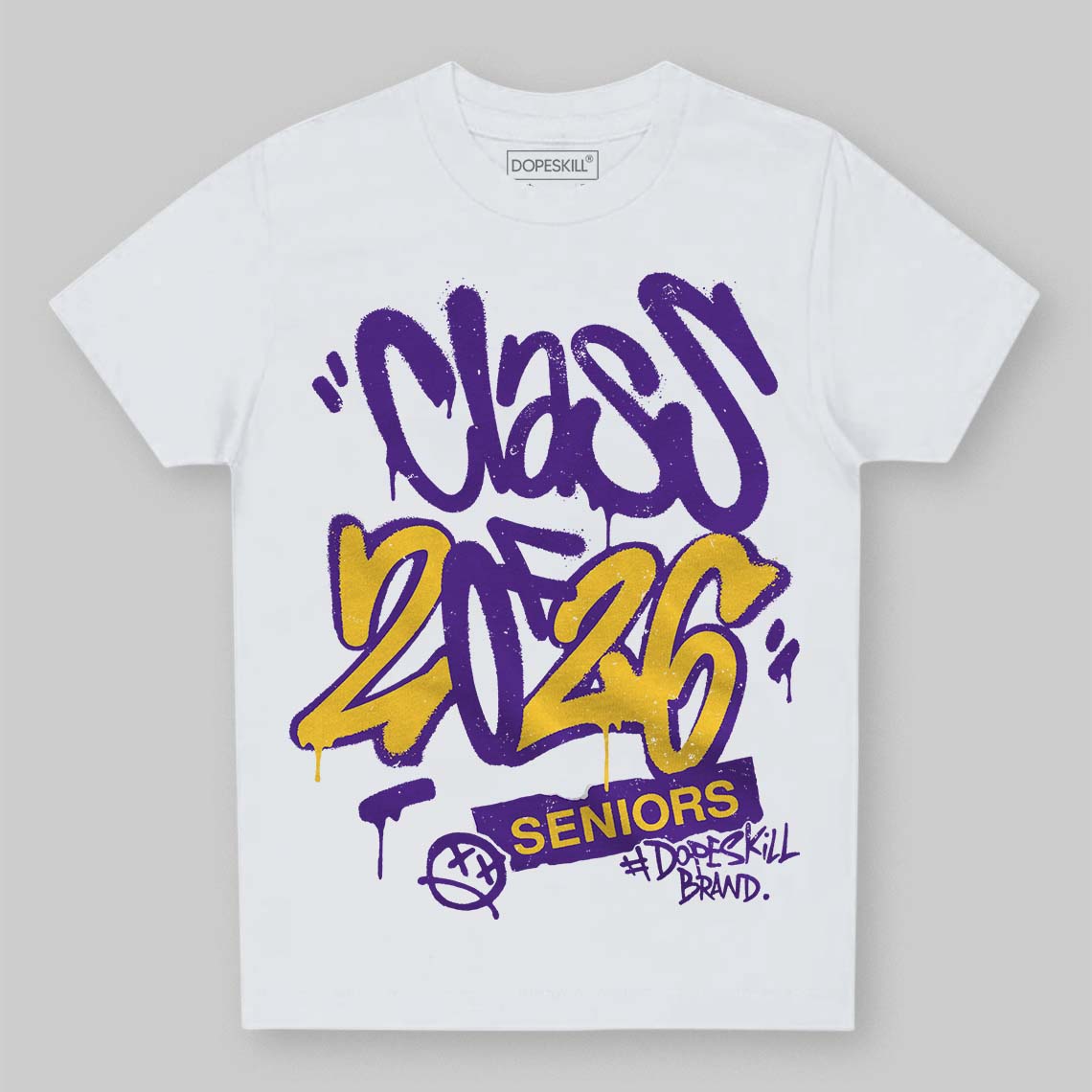 PURPLE Collection DopeSkill Toddler Kids T-shirt Class of 2026 Graphic