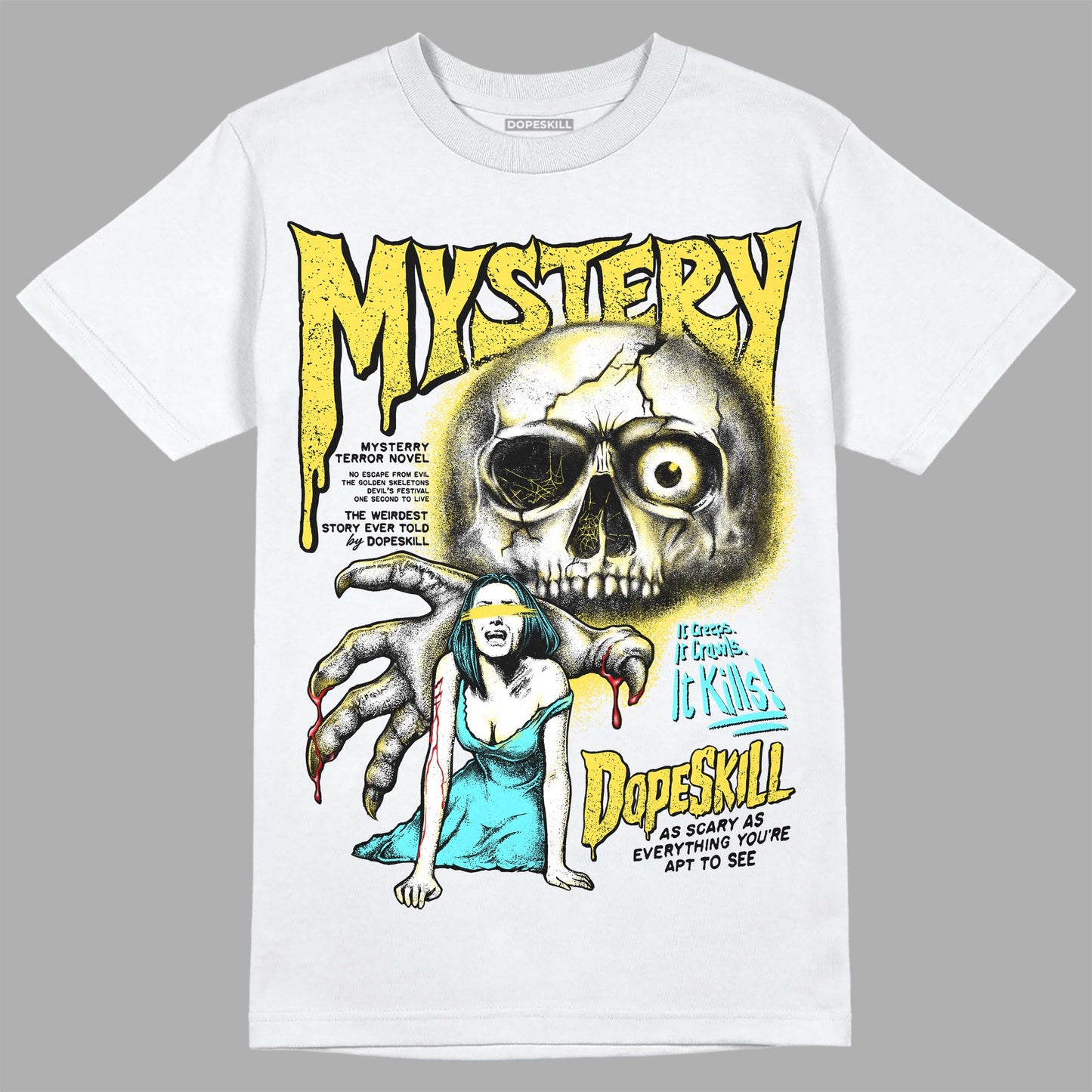 Aqua 5s DopeSkill T-Shirt Mystery Ghostly Grasp Graphic