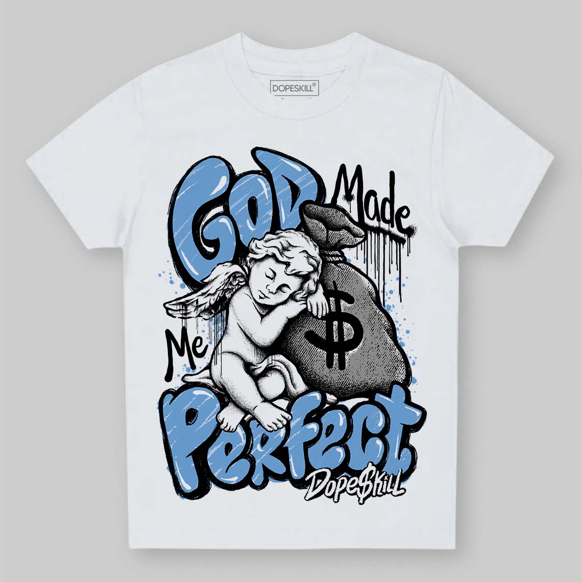 Melo 12s DopeSkill Toddler Kids T-shirt God Made Me Perfect Graphic