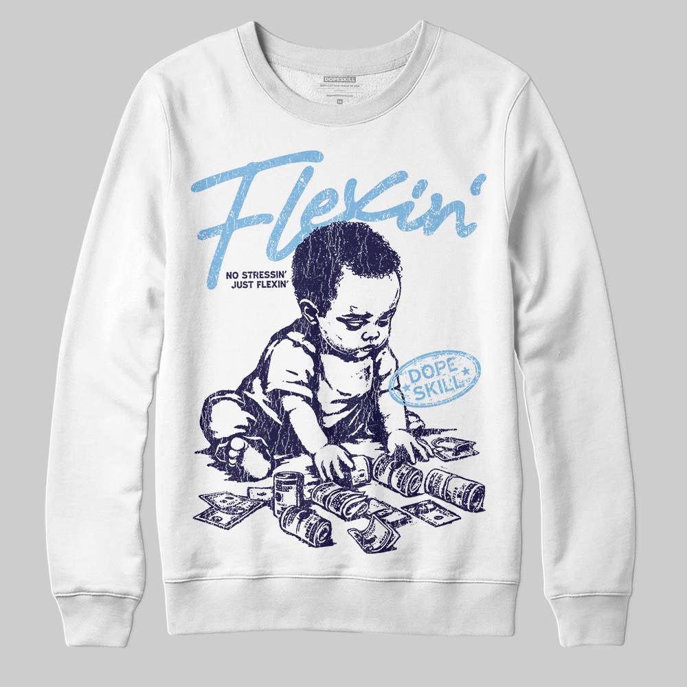 University Blue Collection DopeSkill Sweatshirt Flexin' Graphic