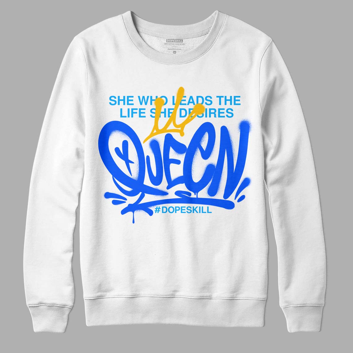 Royal Blue Collection DopeSkill Sweatshirt Queen Graphic