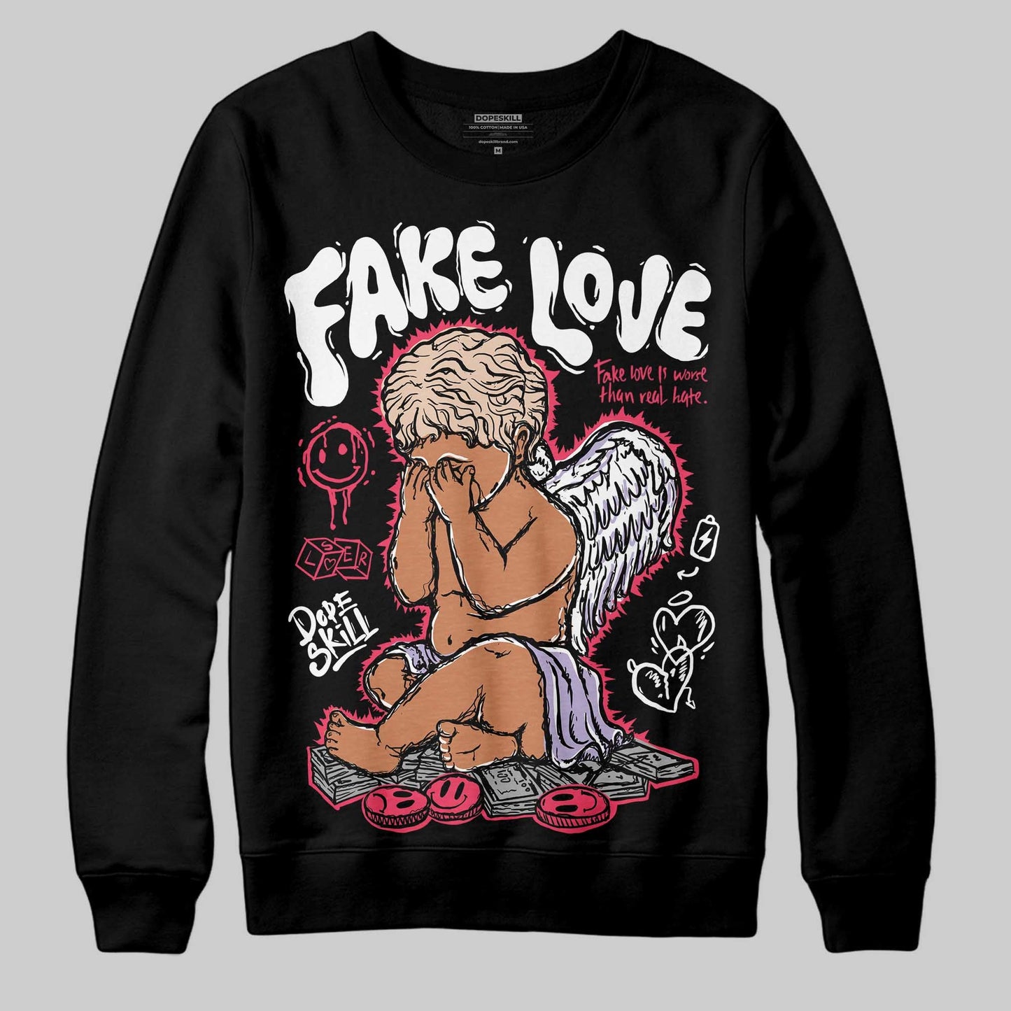 Peanut Butter Jelly 5s DopeSkill Sweatshirt False Love Graphic