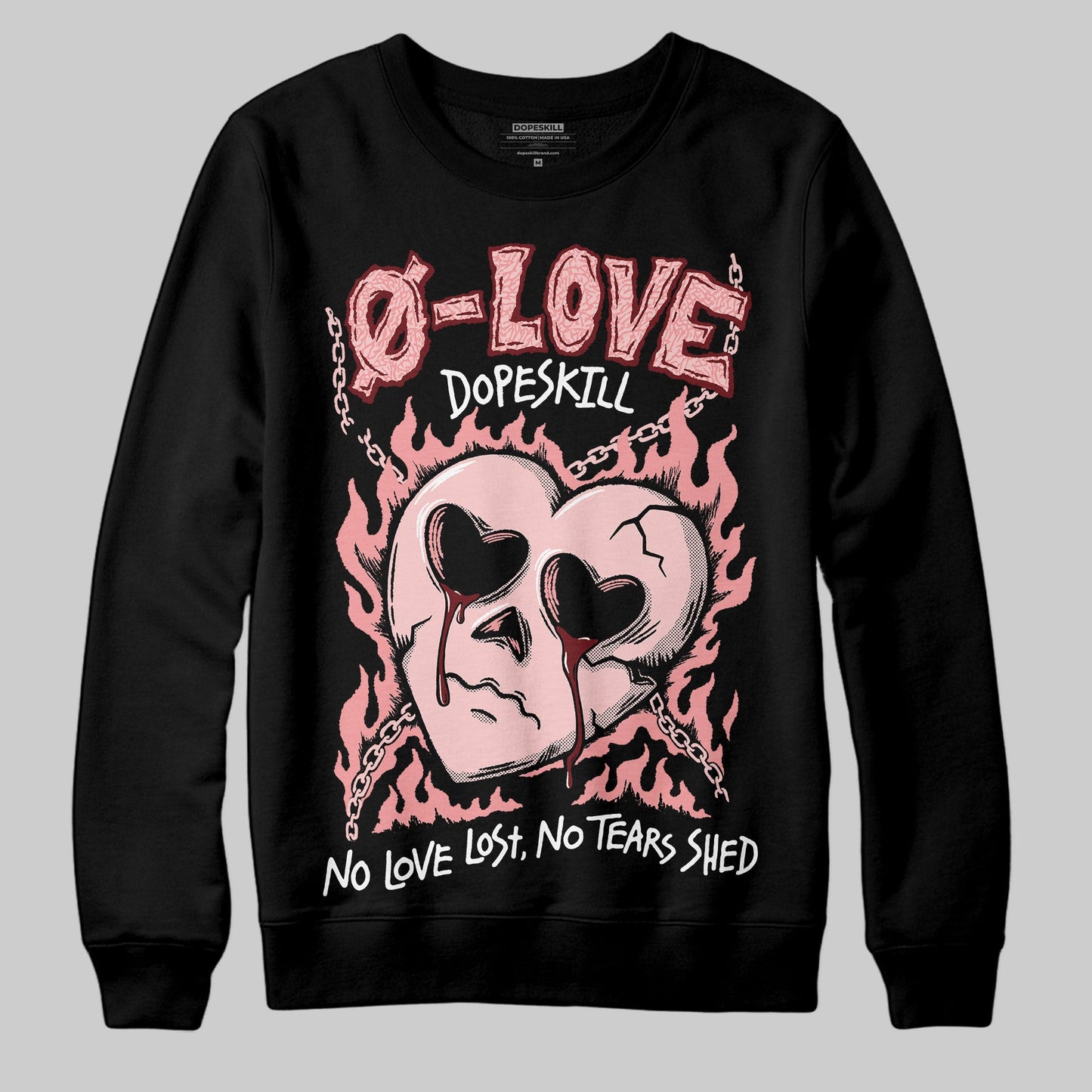 VALENTINE'S Day 3s DopeSkill Sweatshirt Crying Heart Graphic