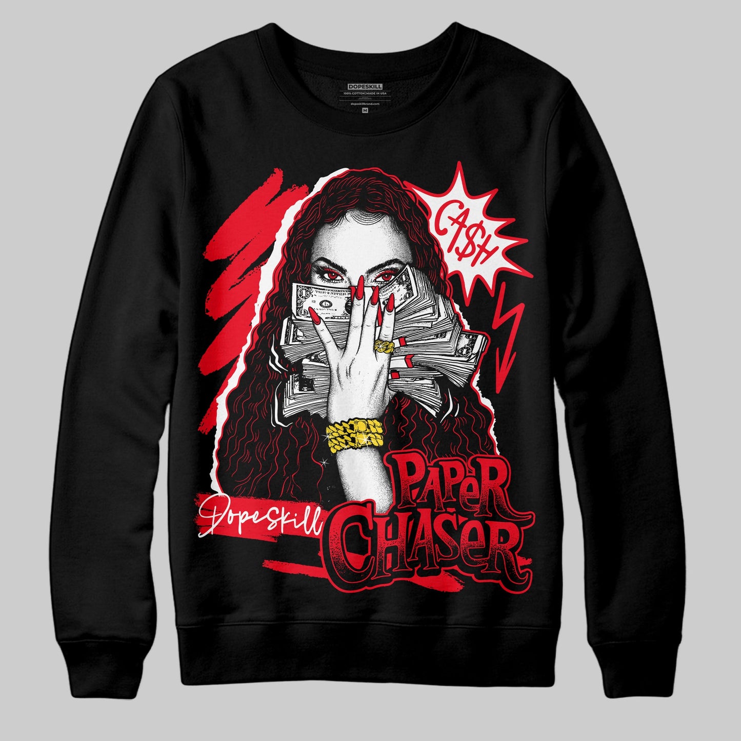 Red Thunder 4s DopeSkill Sweatshirt NPC Graphic