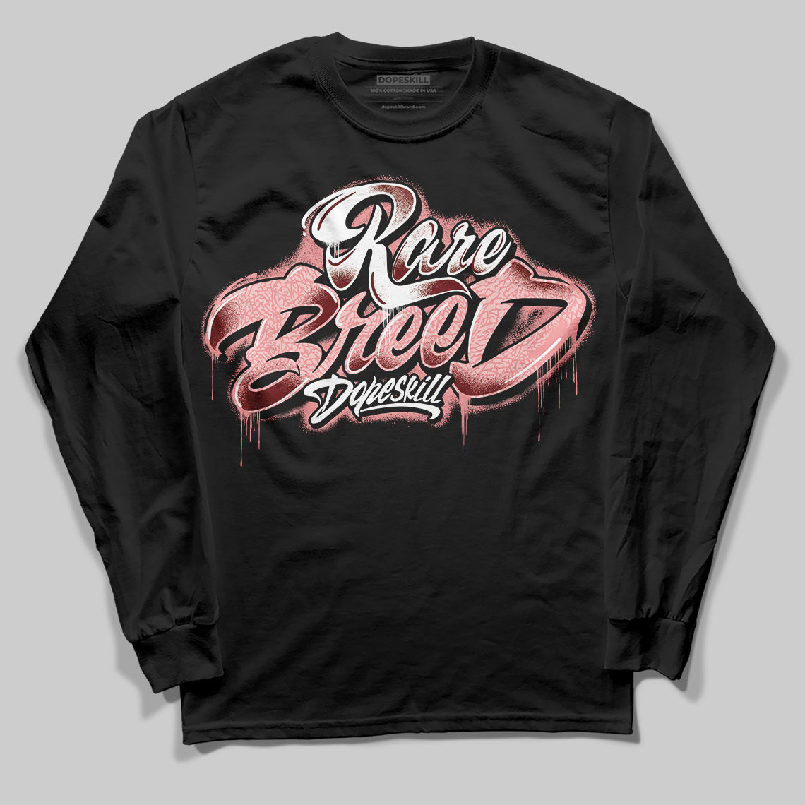 VALENTINE'S Day 3s DopeSkill Long Sleeve T-Shirt Rare Breed Type Graphic