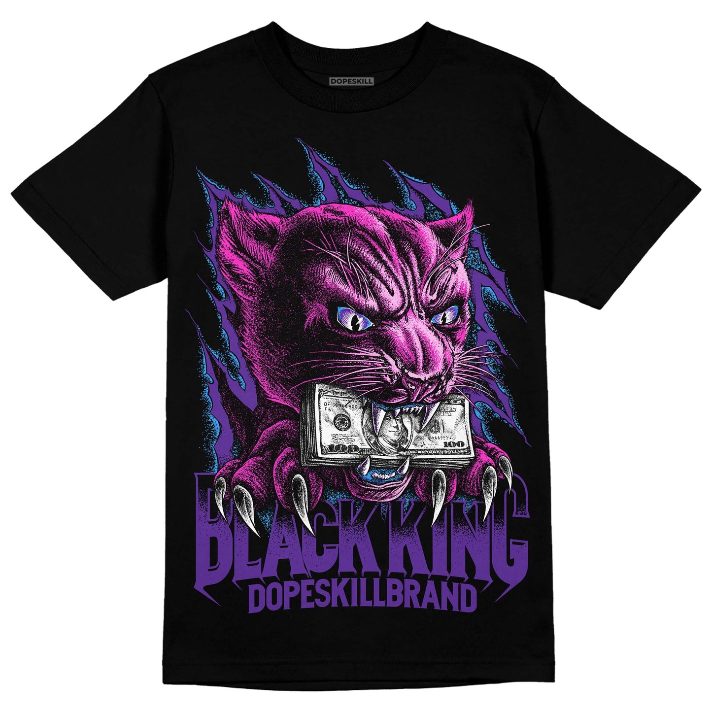 PURPLE Collection DopeSkill T-Shirt Black King Graphic