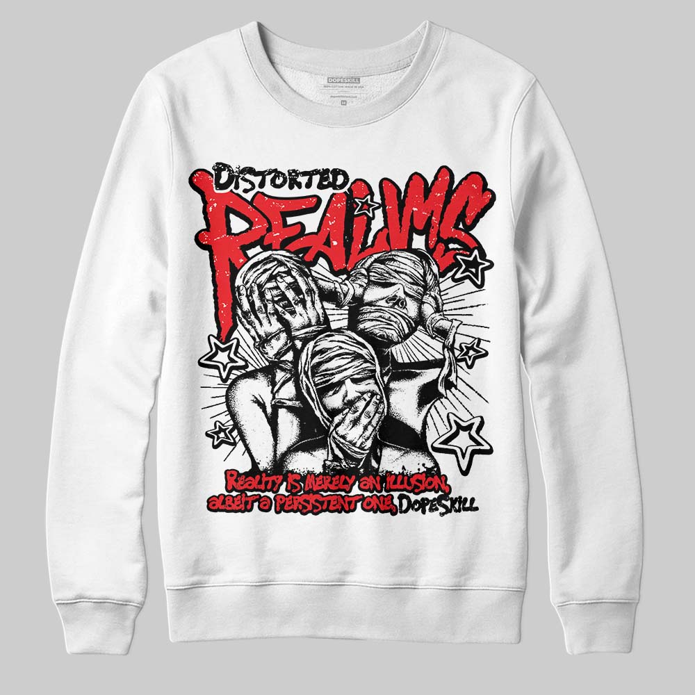 Red Collection DopeSkill Sweatshirt Distorted Realms Graphic