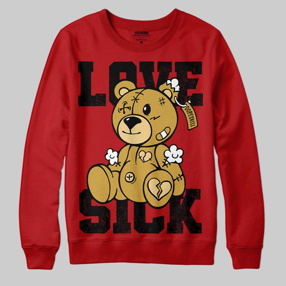 Red Collection DopeSkill Sweatshirt Love Sick Graphic