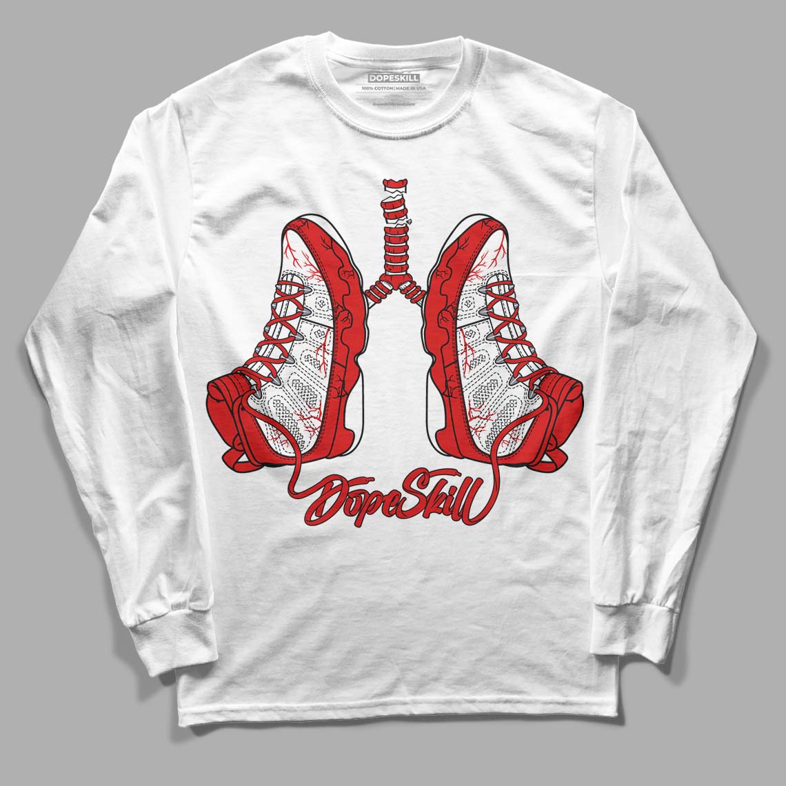 Gym Red 9s DopeSkill Long Sleeve T-Shirt Breathe Graphic