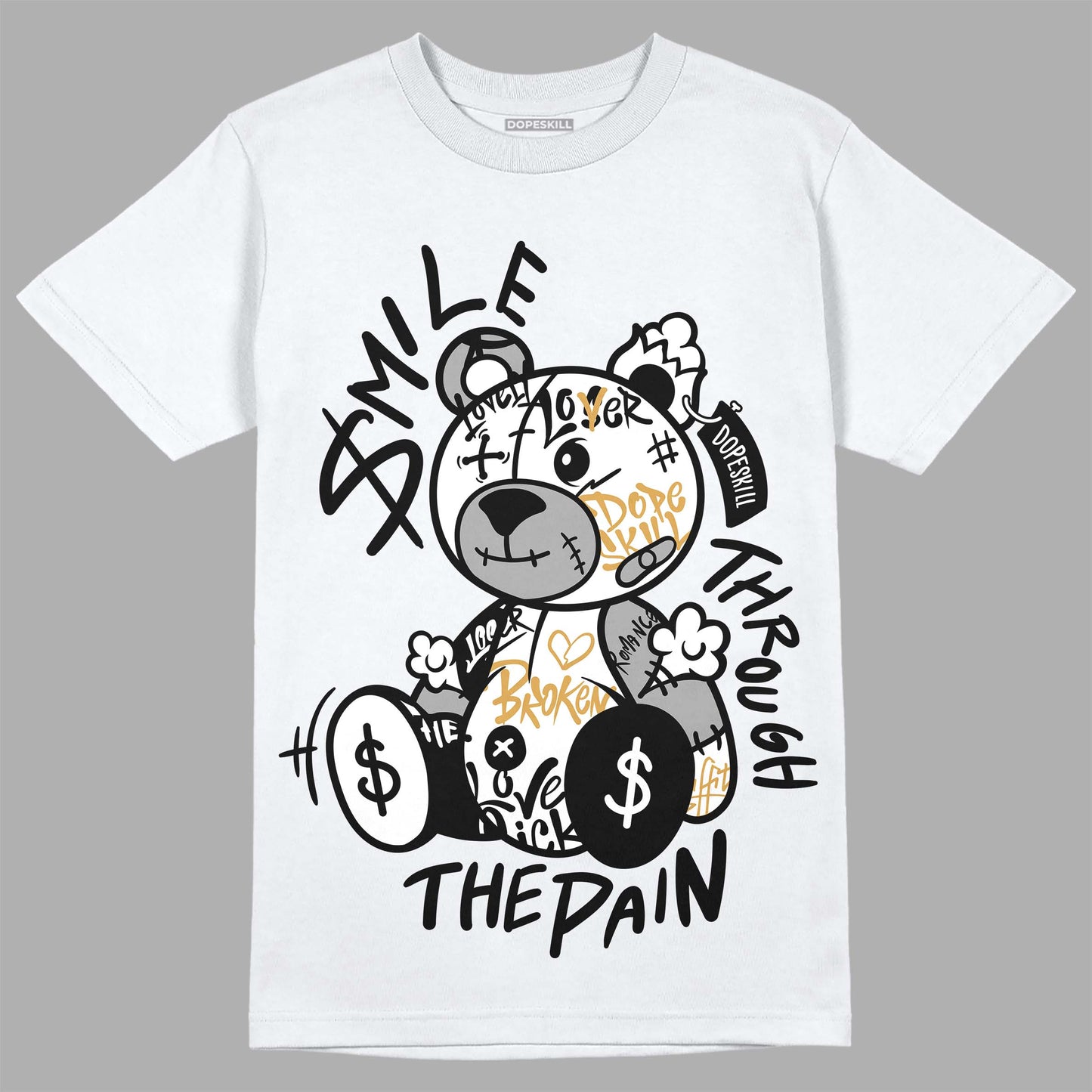 Gratitude 11s DopeSkill T-Shirt Smile Through The Pain Graphic