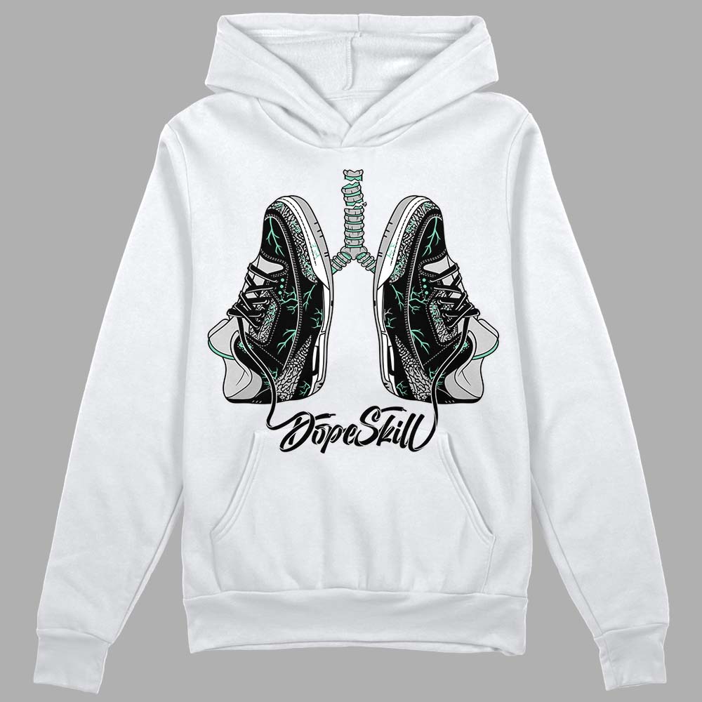 Green Glow 3s DopeSkill Hoodie Sweatshirt Breathe Graphic