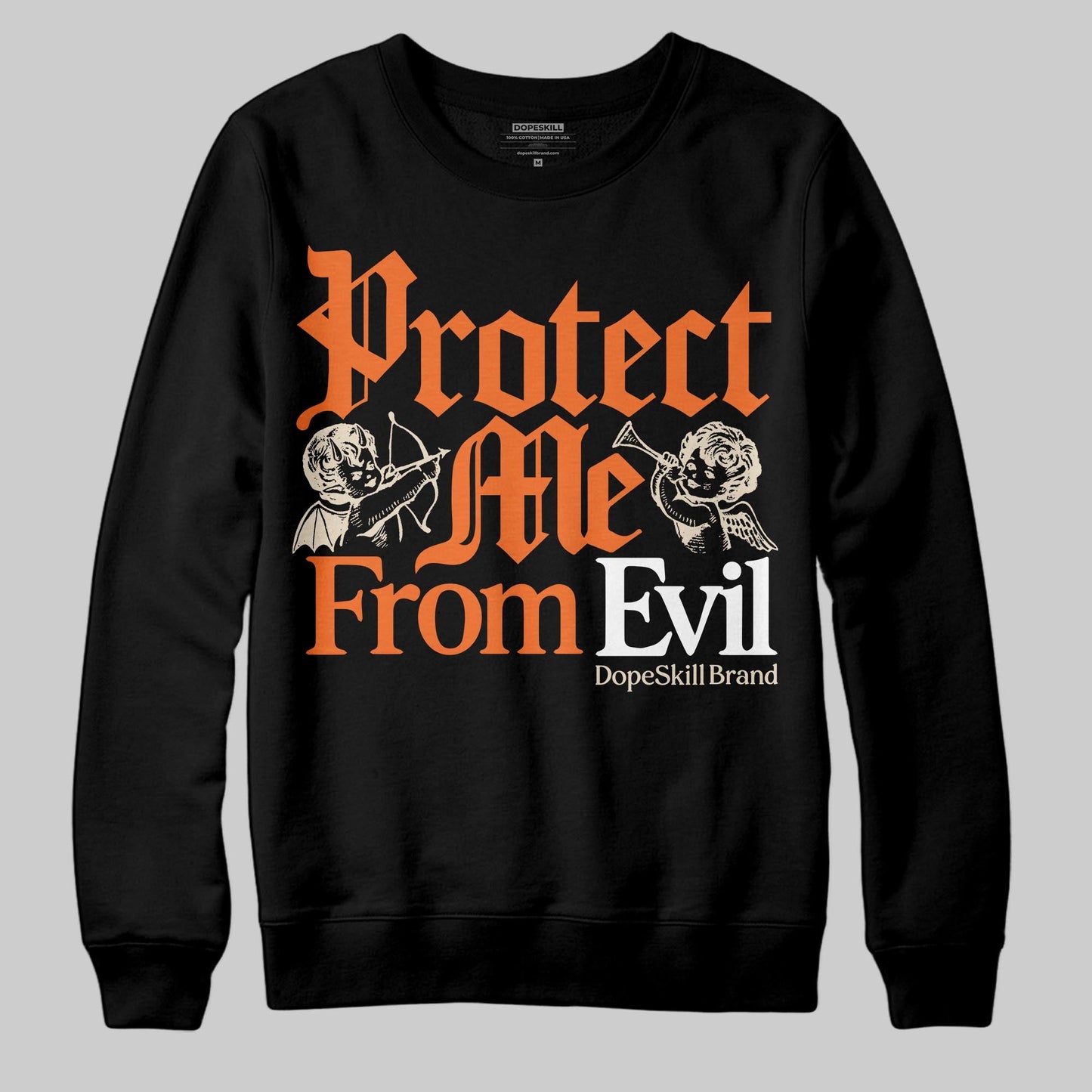 Starfish 3s DopeSkill Sweatshirt Protect Me From Evil Graphic