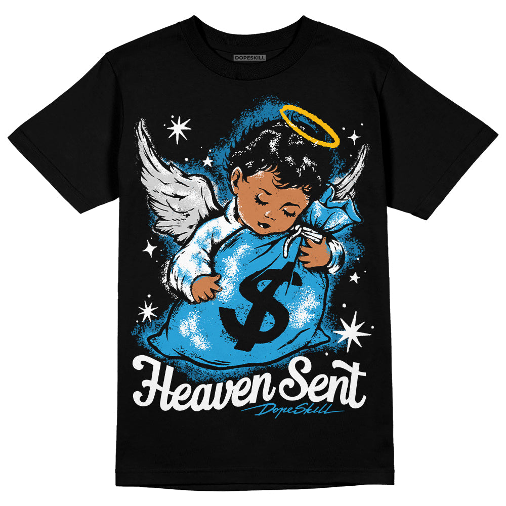 Military Blue 4s DopeSkill T-Shirt Heaven Sent Graphic