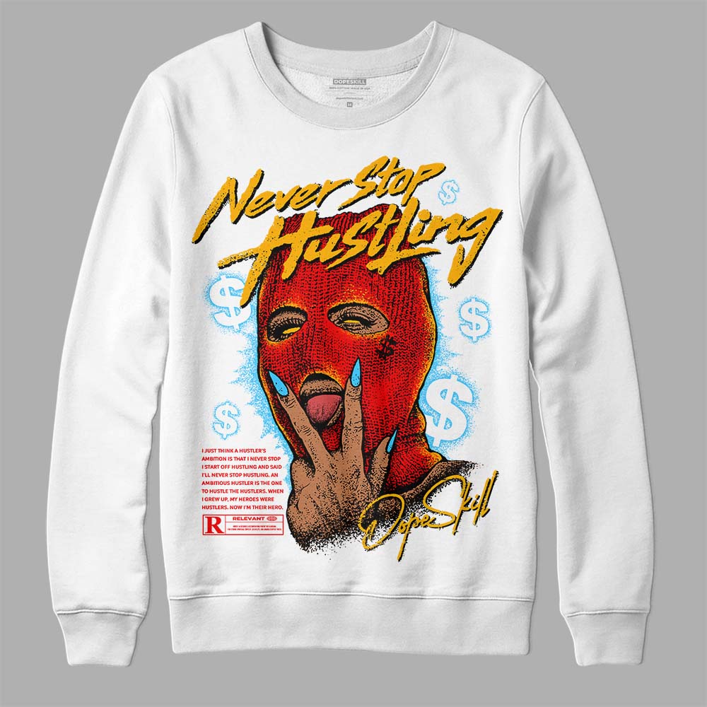 Red Collection DopeSkill Sweatshirt Never Stop Hustling Graphic