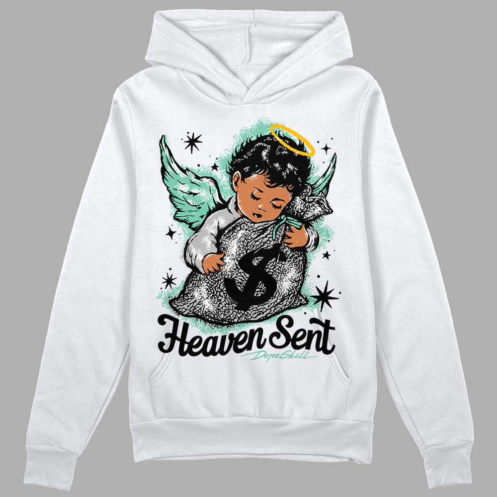 Green Glow 3s DopeSkill Hoodie Sweatshirt Heaven Sent Graphic