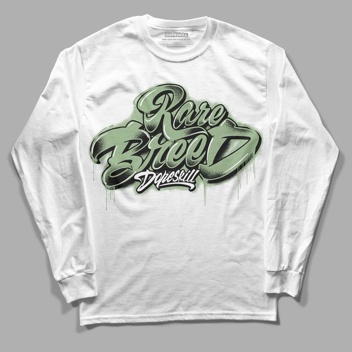 Seafoam 4s DopeSkill Long Sleeve T-Shirt Rare Breed Type Graphic