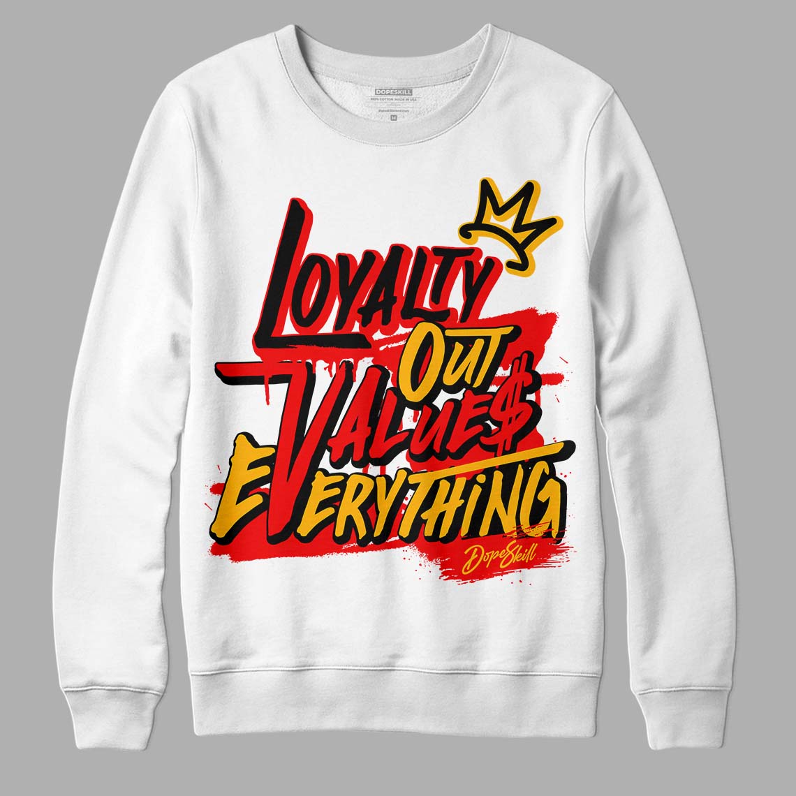 Red Collection DopeSkill Sweatshirt LOVE Graphic