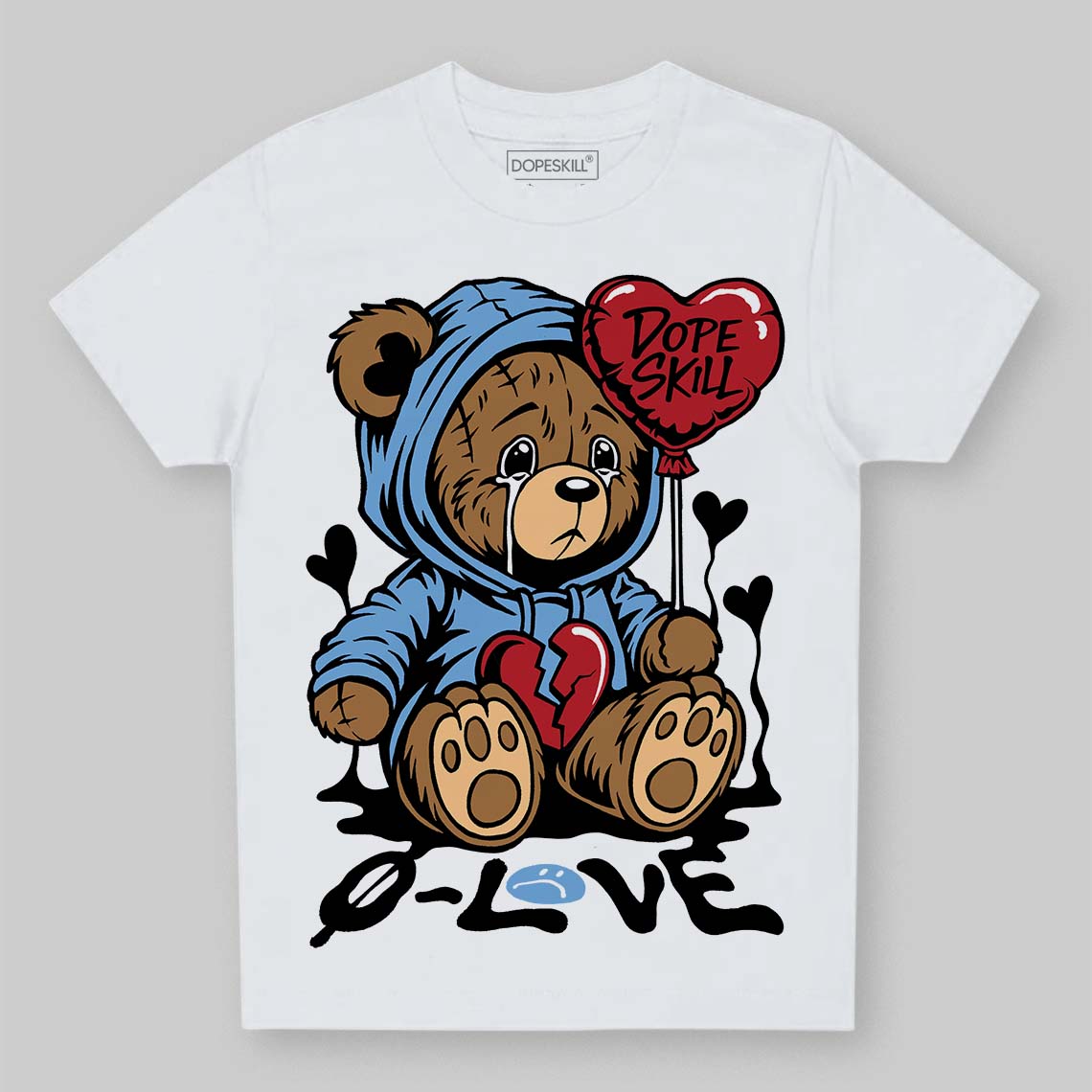 Melo 12s DopeSkill Toddler Kids T-shirt Broken Bear Graphic